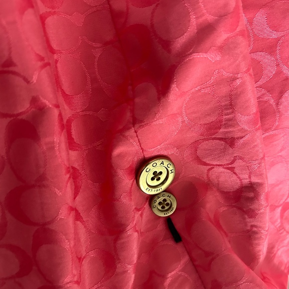 Authentic Coach 100 percent cotton beige trench coat - Picture 3 of 14